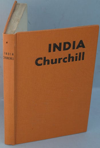 Item #10285 INDIA, Speeches and an Introduction. Winston S. Churchill.