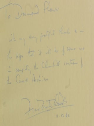 Item #12809 Woods Bibliography, inscribed by Woods to his publisher. Frederick Woods