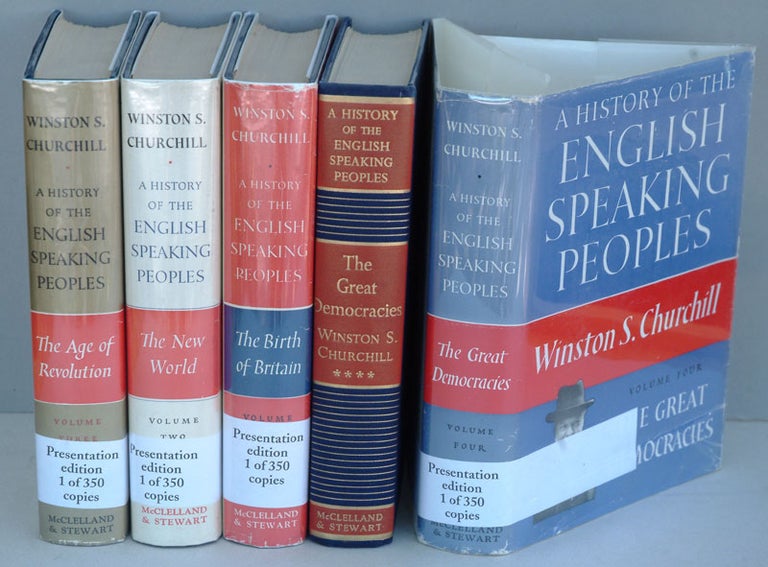 Item #12971 A History of the English-Speaking Peoples, 4 volumes. Winston S. Churchill.