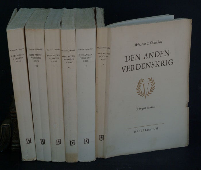 Item #15259 Den Anden Verdenskrig ( Second World War in Danish, 6 volumes). Winston S. Churchill.
