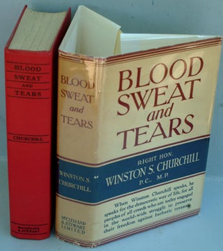 Item #18361 Blood Sweat and Tears (Variant binding). Winston S. Churchill