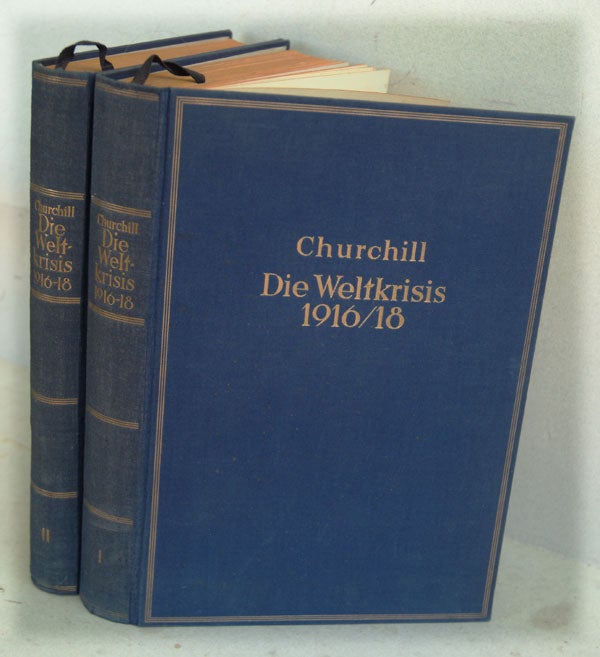Item #18622 Die Weltkrisis 1916/18 (The World Crisis 1916-1918 in German). Winston S. Churchill.