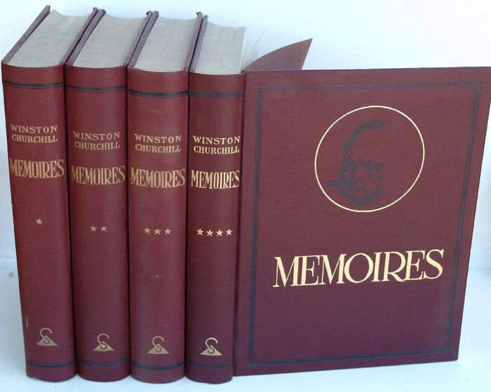 Item #18636 Memoires sur la Deuxieme Guerre Mondiale ( Second World War in French as published in Belgium). Winston S. Churchill.