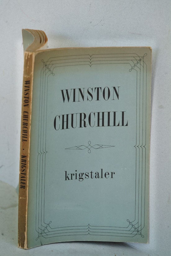 Item #19230 Krigstaler af Winston Churchill( Danish translation of The War Speeches A113). Winston Churchill.