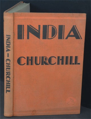Item #19947 INDIA, Speeches and an Introduction. Winston S. Churchill