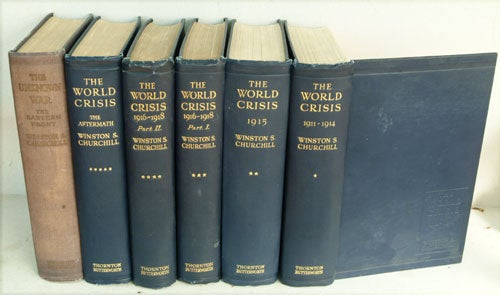 Item #20015 The World Crisis 6 volumes complete, each inscribed to Charles Hughes. Winston S. Churchill.