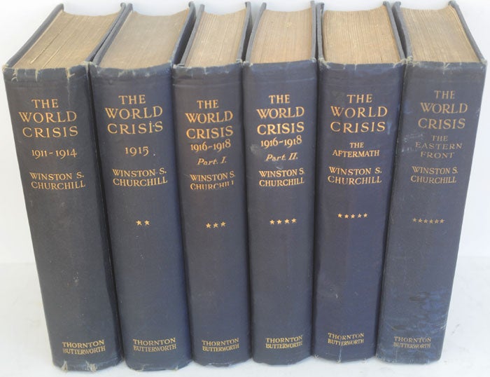 Item #20395 The World Crisis, full set of six (SIGNED). Winston S. Churchill.
