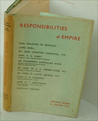 Item #20681 Responsibilities of Empire. Baldwin 10 contributors including Winston Churchill,...