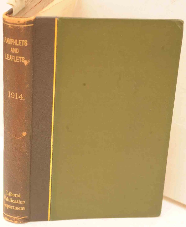 Item #21937 The Tories and the Army in Liberal Pamphlets 1914. Winston S. Churchill.