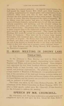 National Demonstration in Favour of Land & Housing Reform In Bound volume 1907 Pamphlets and Leaflets