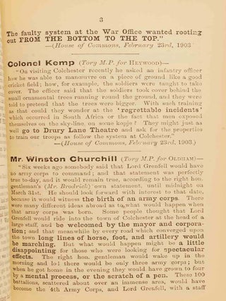 Tory M.P.'s on Mr. Brodrick's Army Corps Scheme