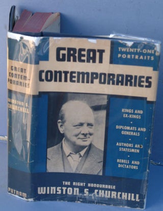 Item #23406 Great Contemporaries. Winston S. Churchill