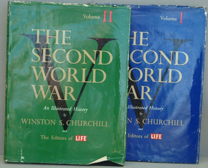 Item #23555 The Second World War, two volume set. Winston S. Churchill.