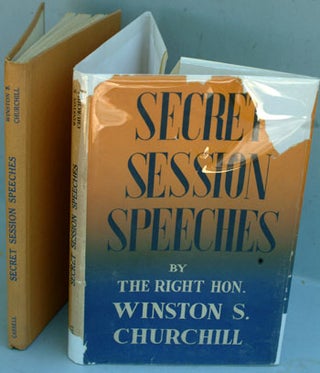 Item #23605 Secret Session Speeches. Winston S. Churchill