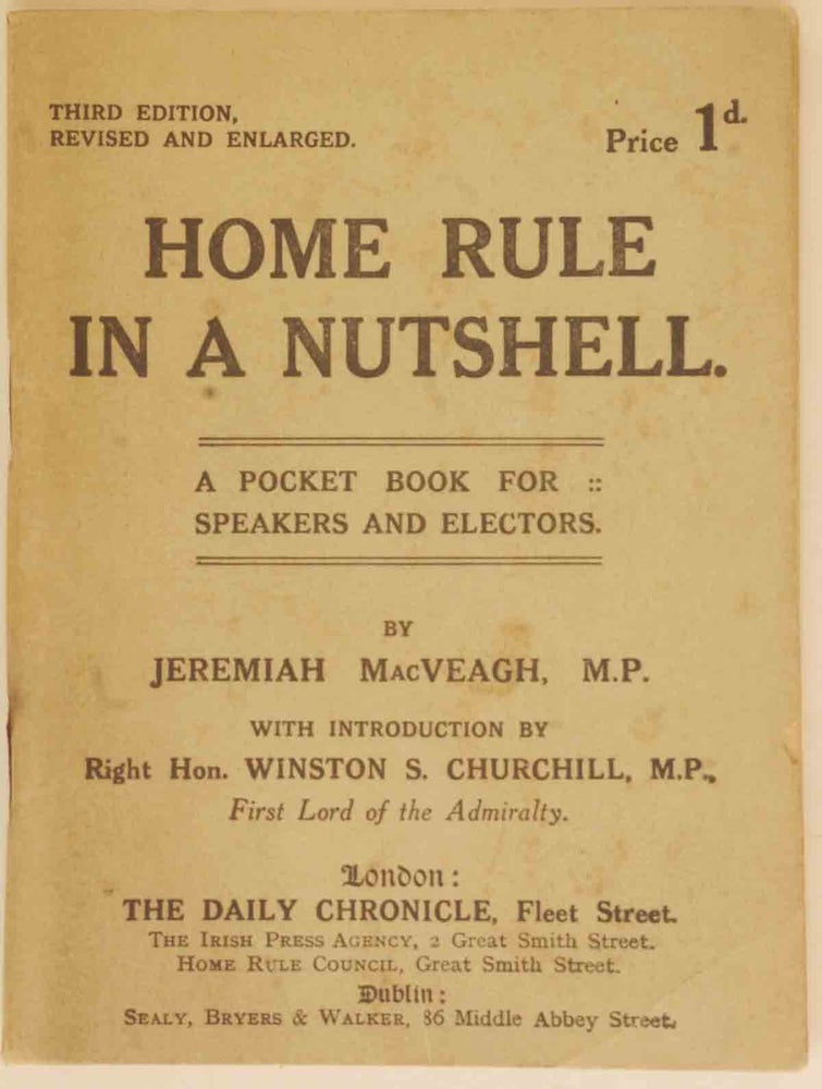 Item #23809 Home Rule in a Nutshell. Jeremiah MacVeigh.
