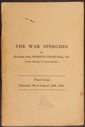 Item #23984 The War Speeches of Winston Churchill Third Series: february 9th to August 24th,...