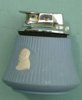 Item #24359 Wedgwood Churchill table lighter. NA.