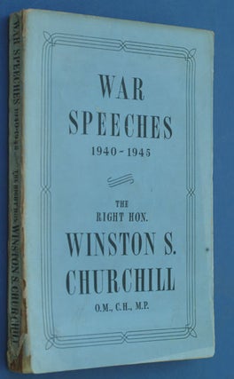 Item #24527 War Speeches 1940-1945. Winston S. Churchill