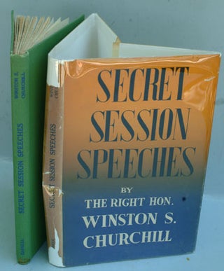 Item #25052 Secret Session Speeches. Winston S. Churchill