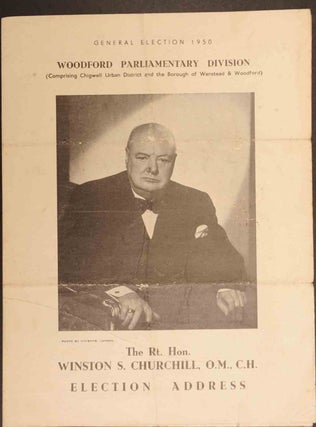 Item #26592 Election Address 1950. Winston S. Churchill