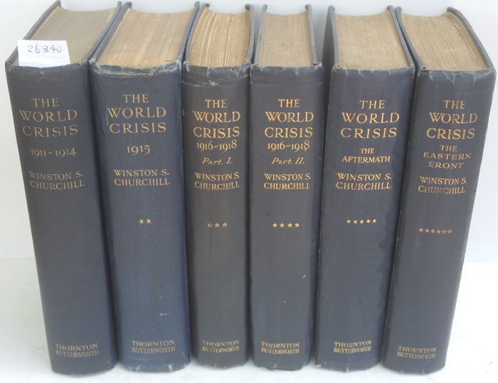 Item #26840 The World Crisis, full set of six. Winston S. Churchill.