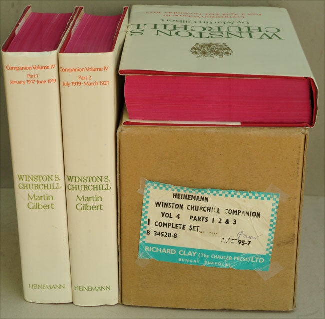 Item #27199 Winston S. Churchill Companion Volume IV (in 3 parts). Martin Gilbert.
