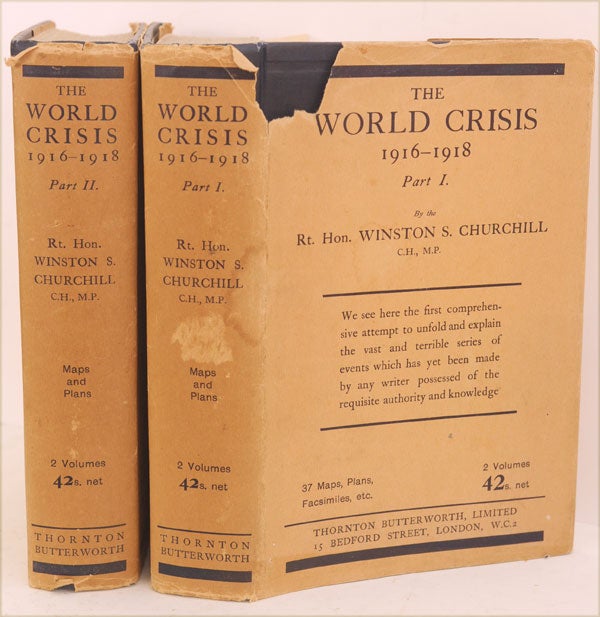 Item #27213 The World Crisis 1916-1918 parts I and II. Winston S. Churchill.