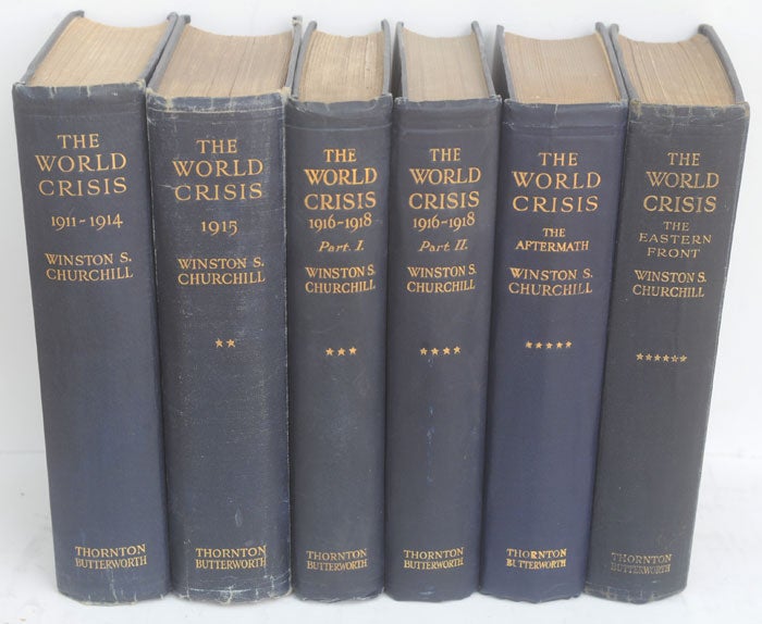 Item #27291 The World Crisis, full set of six. Winston S. Churchill.