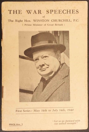 Item #27779 The War Speeches of Winston Churchill First Series: May 14th to July 14th, 1940....