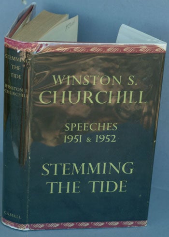 Item #27893 Stemming the Tide. Winston S. Churchill.