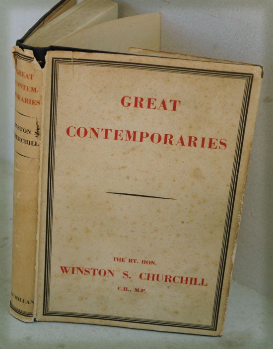 Item #27907 Great Contemporaries. Winston S. Churchill.
