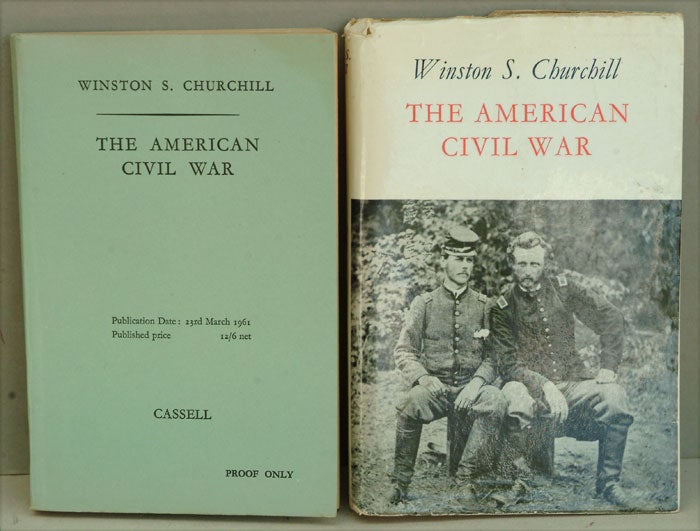 Item #29468 The American Civil War, PROOF COPY. Winston S. Churchill.