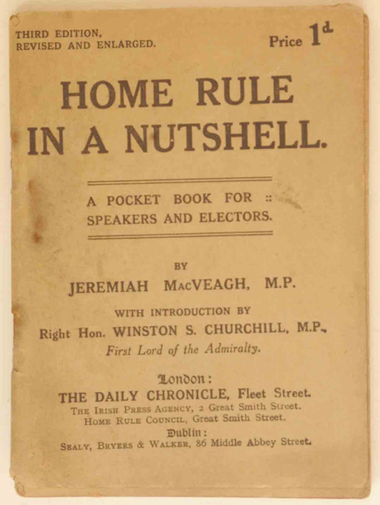 Item #29732 Home Rule in a Nutshell. Jeremiah MacVeigh.