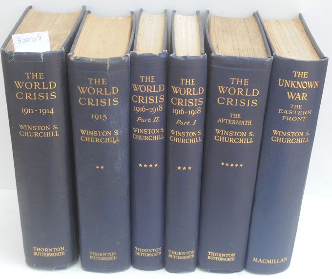 Item #30065 The World Crisis, full set of six, later printings. Winston S. Churchill.