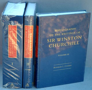 Item #30369 Bibliography of the Writings of Sir Winston Churchill in 3 vols. Ron Cohen
