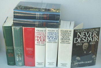 Item #30785 Winston S. Churchill, The Official Biography 8 vols complete. Randolph S. Churchill, Martin Gilbert.