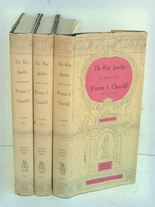 Item #31737 The War Speeches of the Rt. Hon. Winston S. Churchill, 3 volumes. Winston S. Churchill