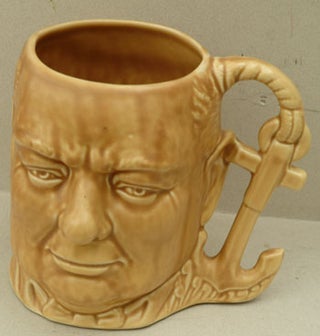 Item #31835 Churchill character jug with anchor handle. Winston S. Churchill