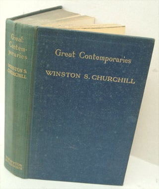 Item #32046 Great Contemporaries. Winston S. Churchill