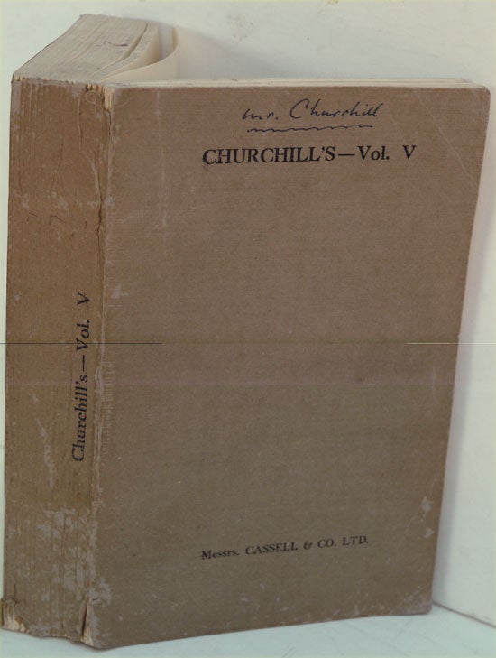 Item #32089 The Second World war Vol. VI PROOF COPY. Winston S. Churchill.