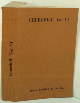 Item #32090 The Second World war Vol. VI PROOF COPY. Winston S. Churchill