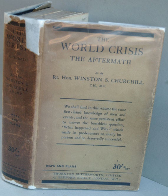 Item #3213 The World Crisis: The Aftermath. Winston S. Churchill.
