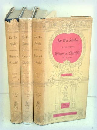 Item #32380 The War Speeches of the Rt. Hon. Winston S. Churchill, 3 volumes. Winston S. Churchill