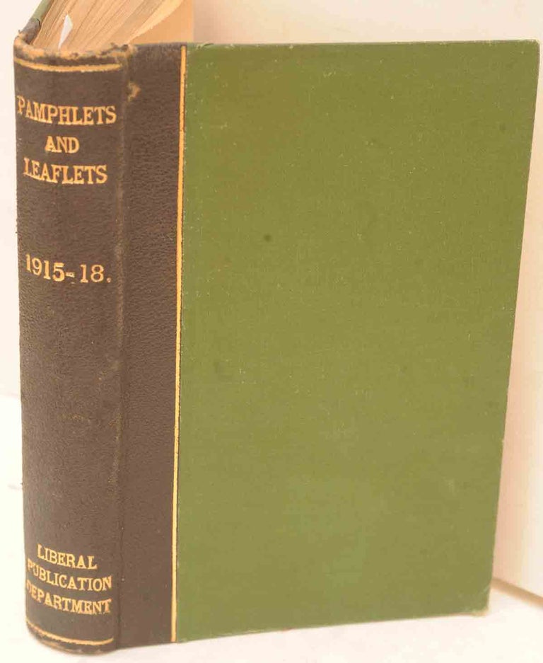 Item #32585 Navy Estimates in the Great War, bound in Pamphlets and Leaflets for 1915-1918. Winston S. Churchill.