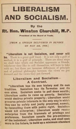 Liberalism and Socialism, bound in Pamphlets and Leaflets for 1908