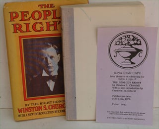 Item #3313 The People’s Rights PROOF COPY. Winston S. Churchill