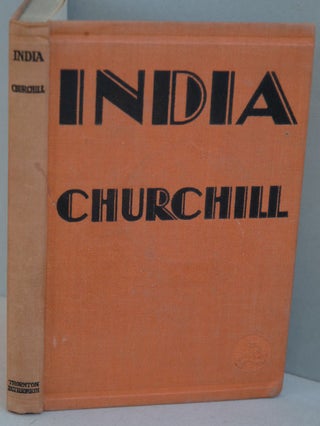 Item #34130 INDIA, Speeches and an Introduction. Winston S. Churchill