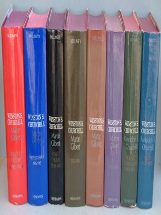 Item #34135 Winston S. Churchill, The Official Biography full set of 8 volumes. R. S. Churchill,...