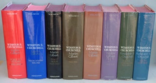 Item #34135 Winston S. Churchill, The Official Biography full set of 8 volumes. R. S. Churchill,...