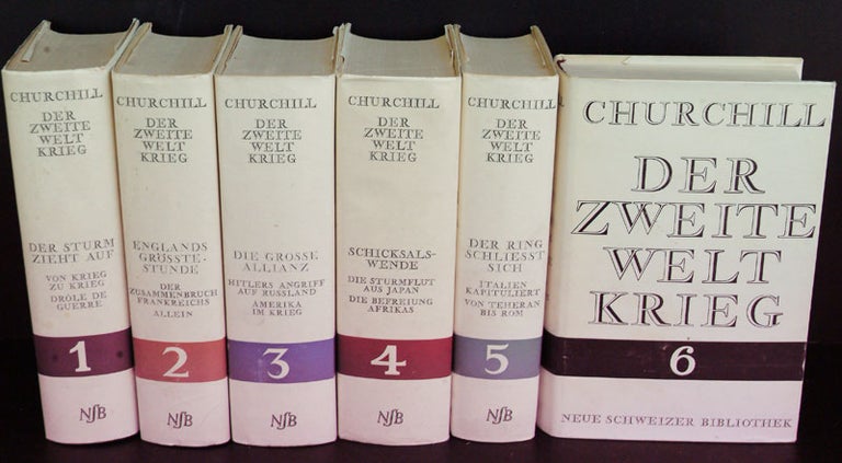 Item #34561 Der Zweite Weltkrieg (German translation of Second World War). Winston S. Churchill.